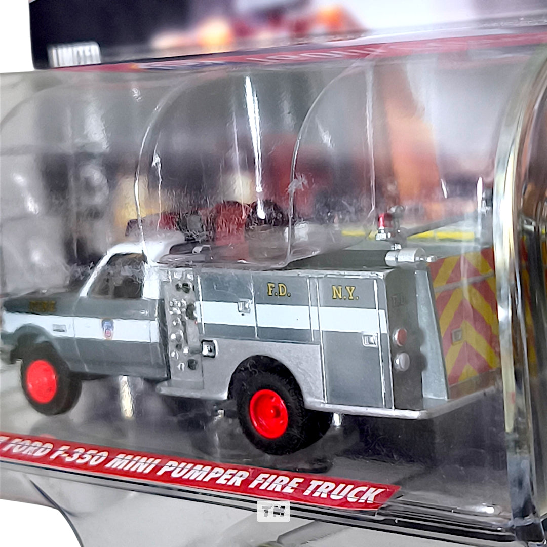 CHASE! GreenLight Ford 1987 F-350 Mini Pumper Fire Truck New York City Fire Department 160th Anniversary