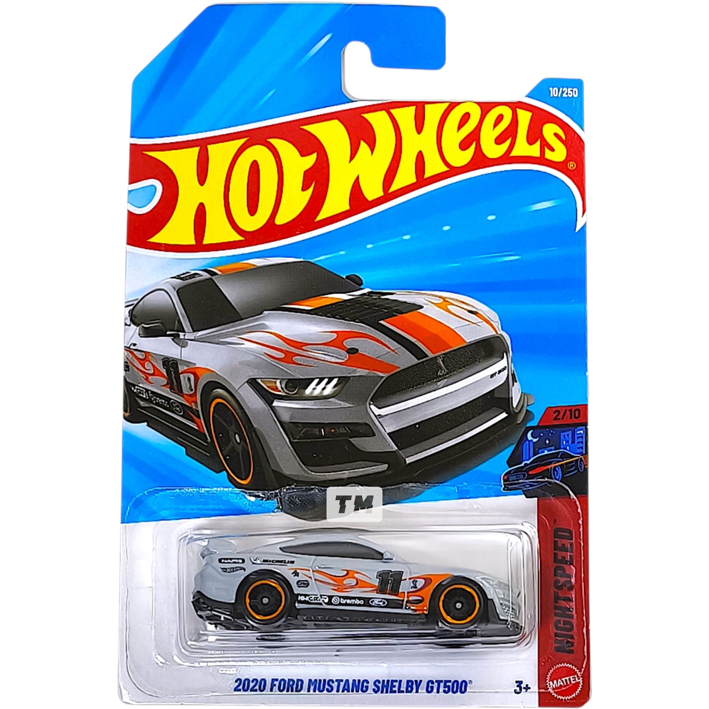 Hot Wheels Ford 2020 Mustang Shelby GT500 Gray 2026 Basic 1/64 Diecast