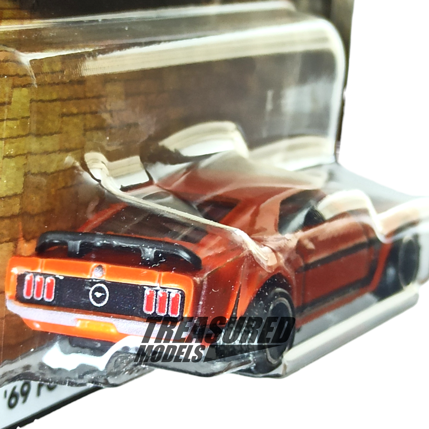Hot Wheels Ford 69 Mustang Boss 302 Orange Premium Boulevard 1/64 Die Cast