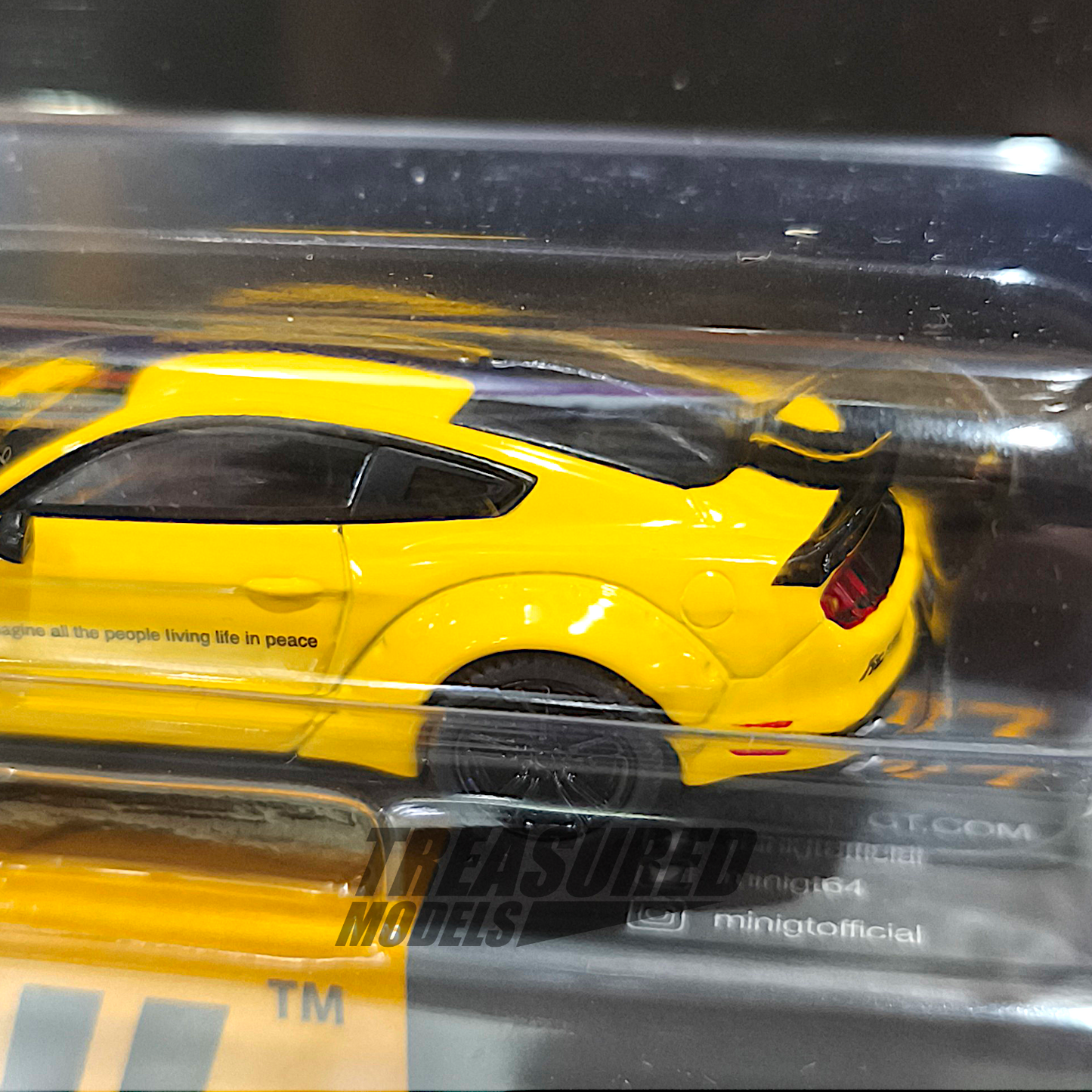 Mini GT Ford LB-WORKS Mustang Triple Yellow Blister Packaging MGT01077 1/64 Die Cast
