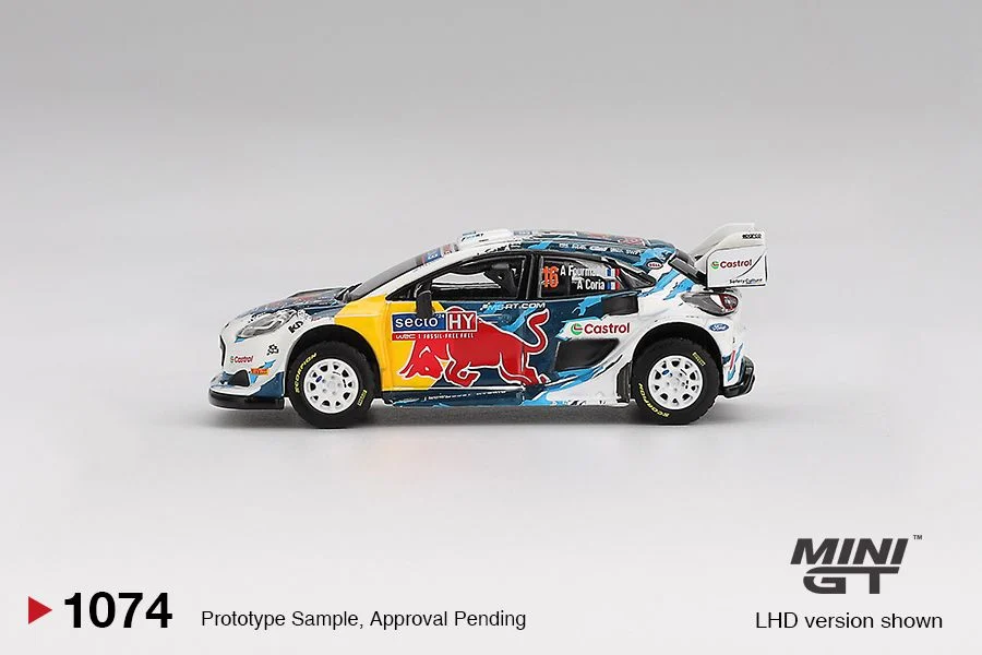 Mini GT Ford Puma Rally1 #16 M-Sport Ford WRT 2024 Rally Finland 3rd Place MGT01074 1/64 Die Cast