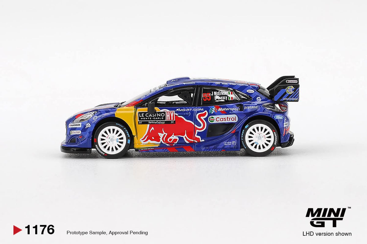 MINI GT Ford Puma Rally1 #55 M-Sport Ford WRT MGT01176 1/64 Diecast