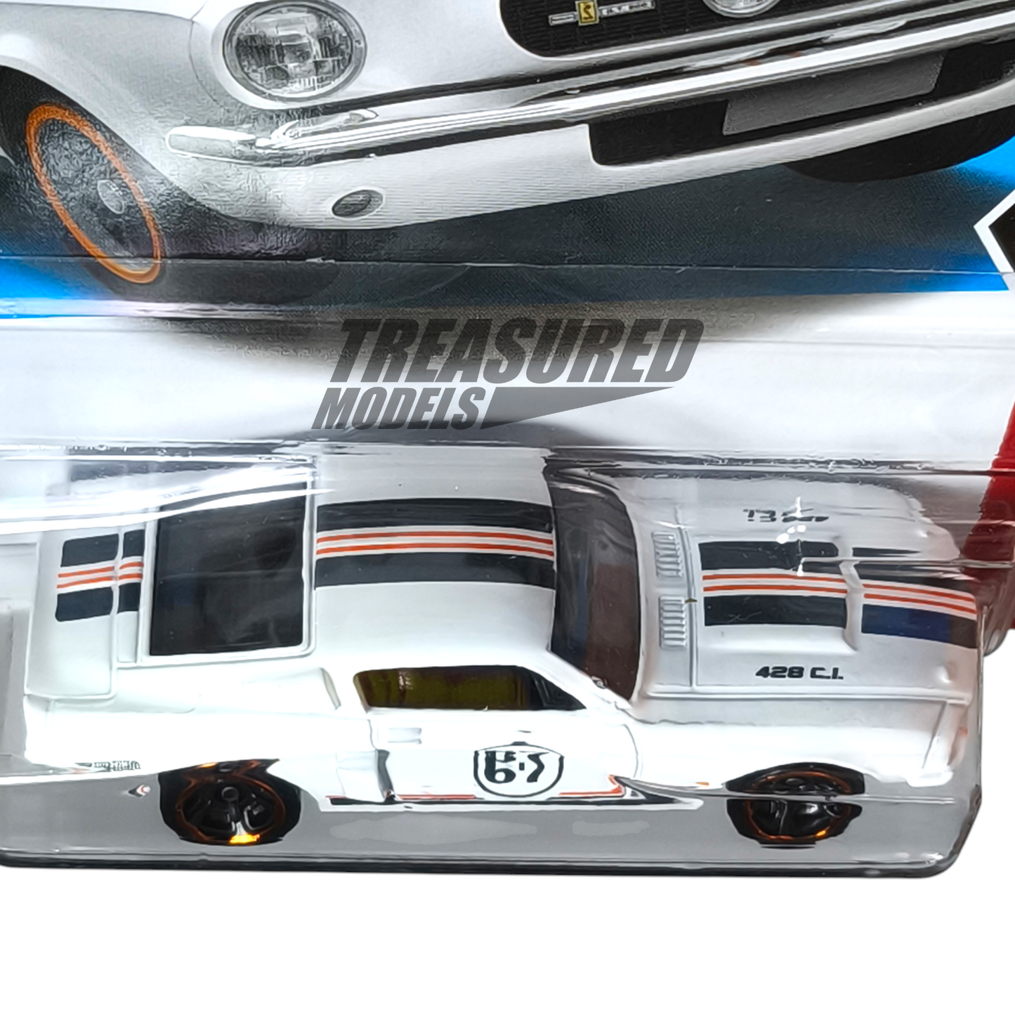 Hot Wheels Ford Shelby 67 GT500 White 2025 Main Line Mustang 60th 1/64 Die Cast