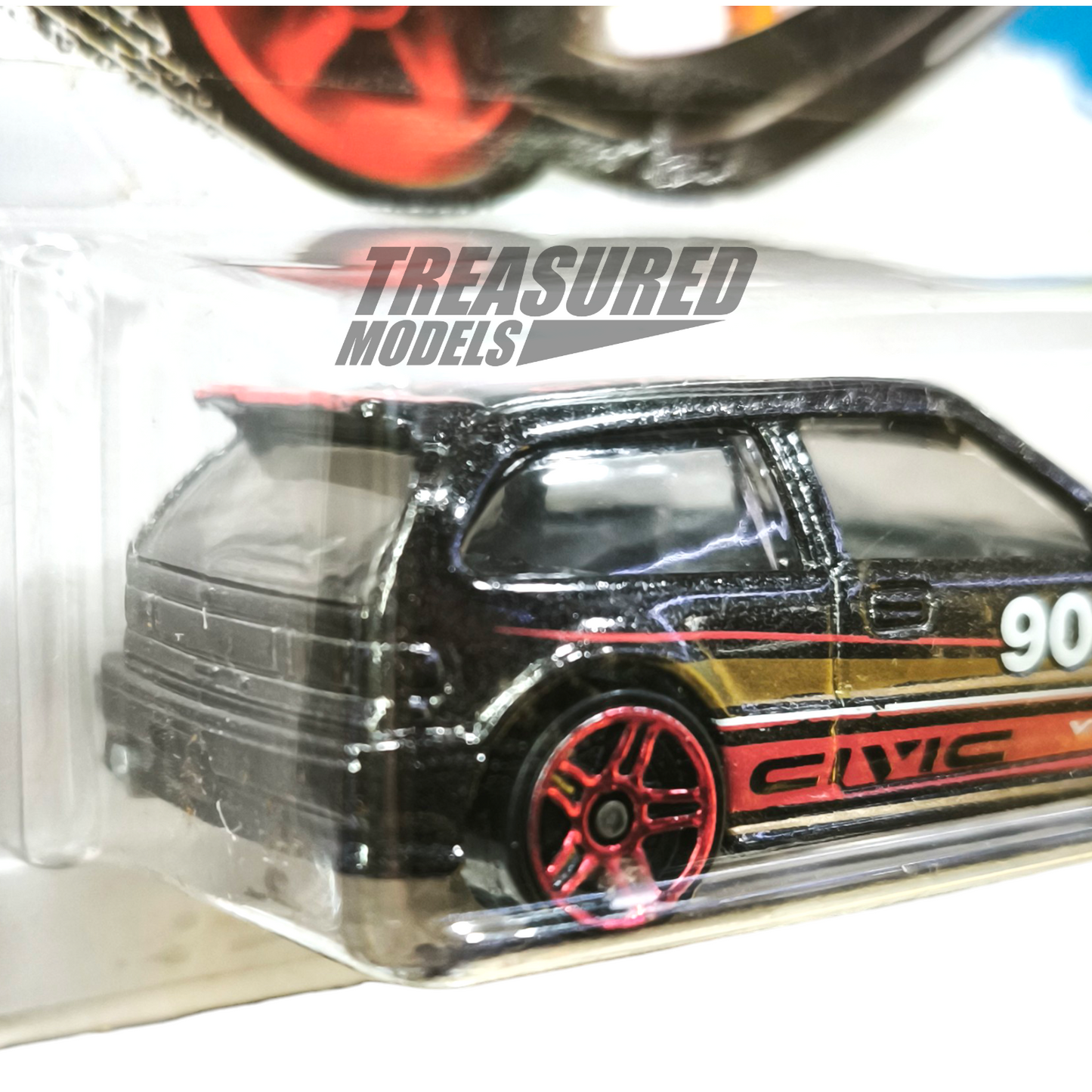 Hot Wheels Honda 90 Civic EF Metalflake Black 2015 Main Line HW Workshop 1/64 Die Cast