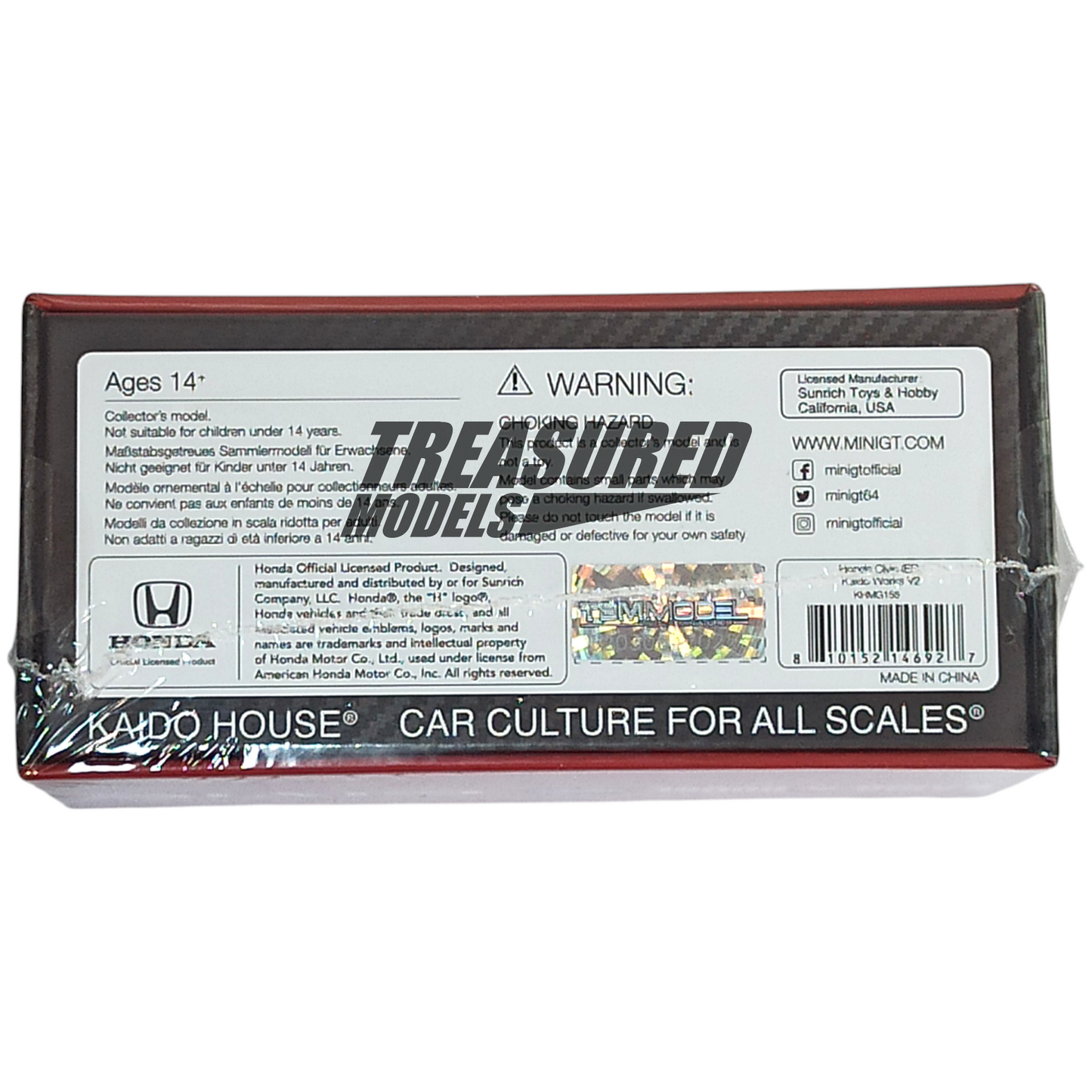 Kaido House Mini GT Honda Civic EF Kaido Works V2 KHMG156 1/64 Die Cast