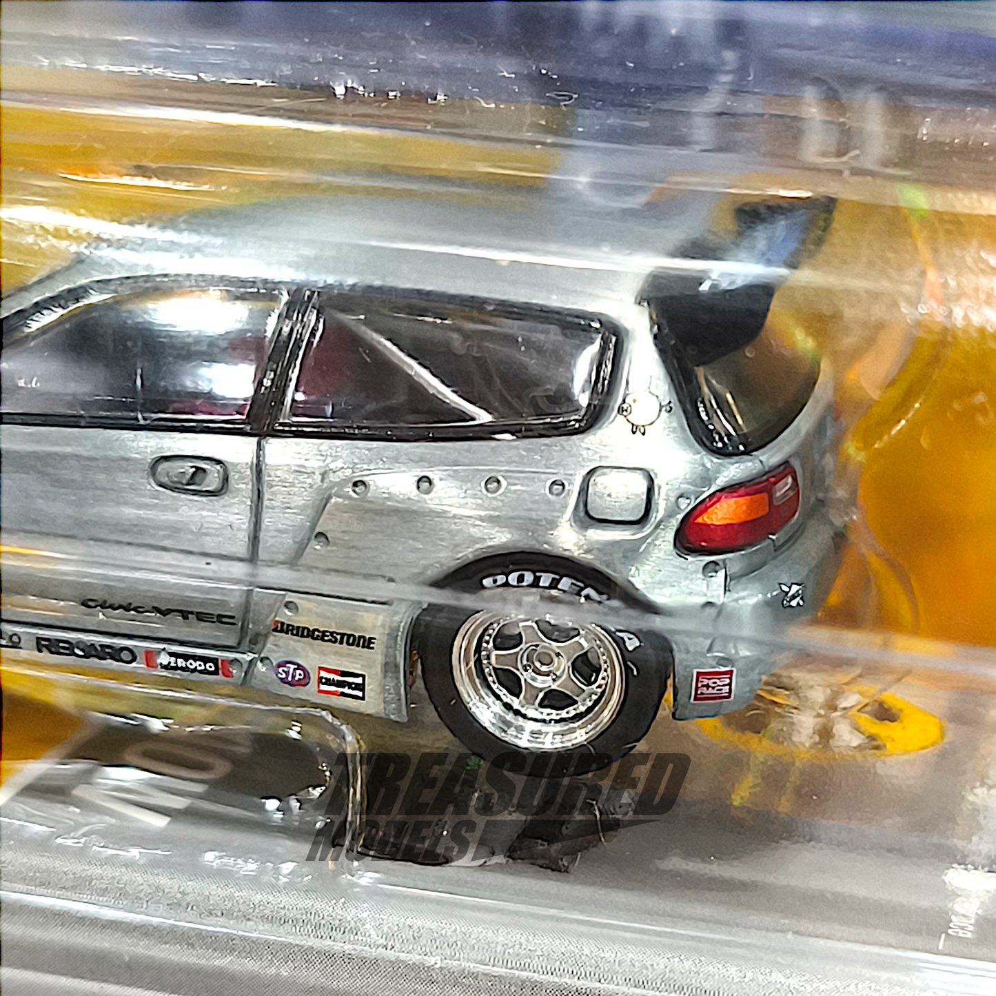 Pop Race CHASE Honda Civic EG6 Pandem v1.5 Mooneyes Enigma Exclusive PRE010 1/64 DIecast