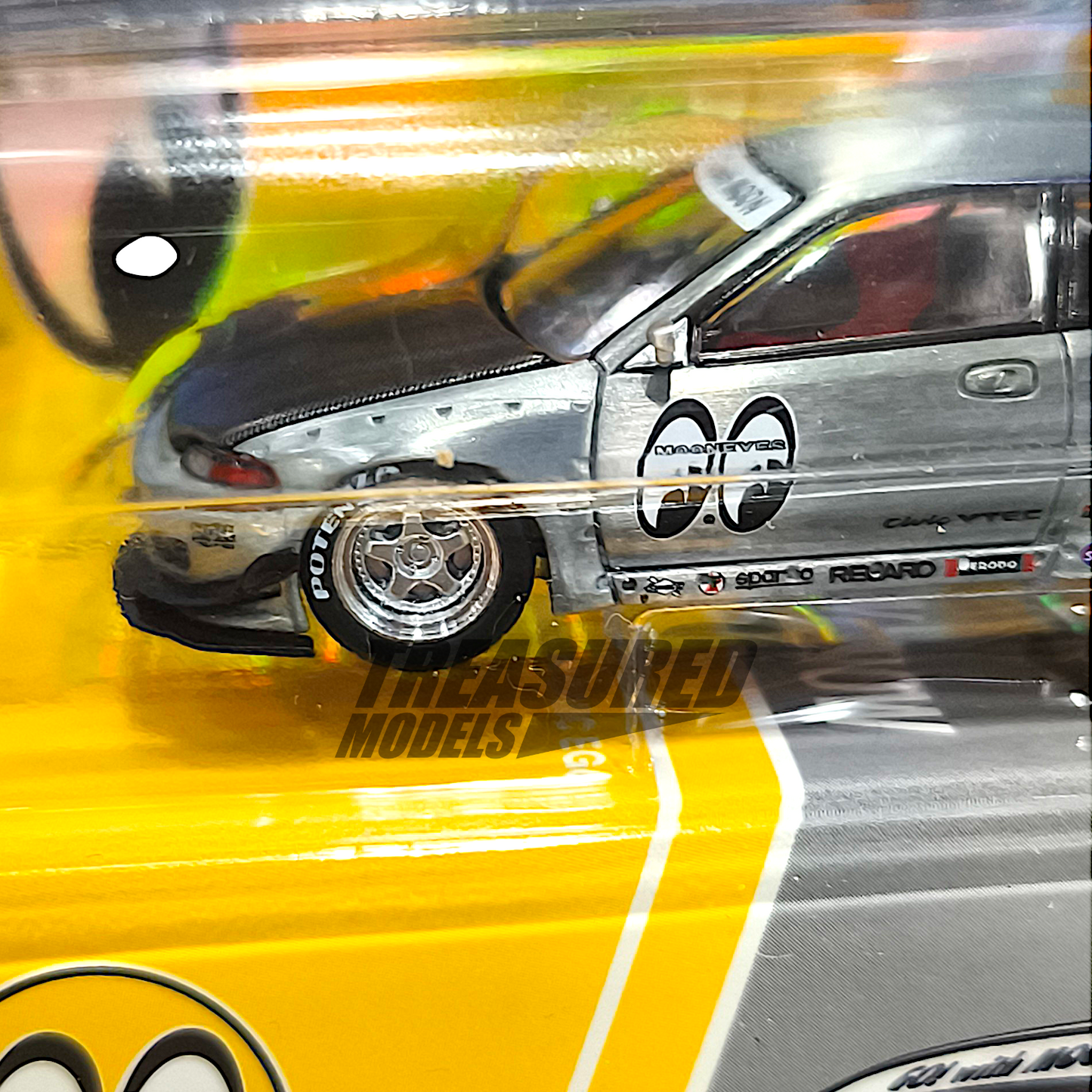 Pop Race CHASE Honda Civic EG6 Pandem v1.5 Mooneyes Enigma Exclusive PRE010 1/64 DIecast