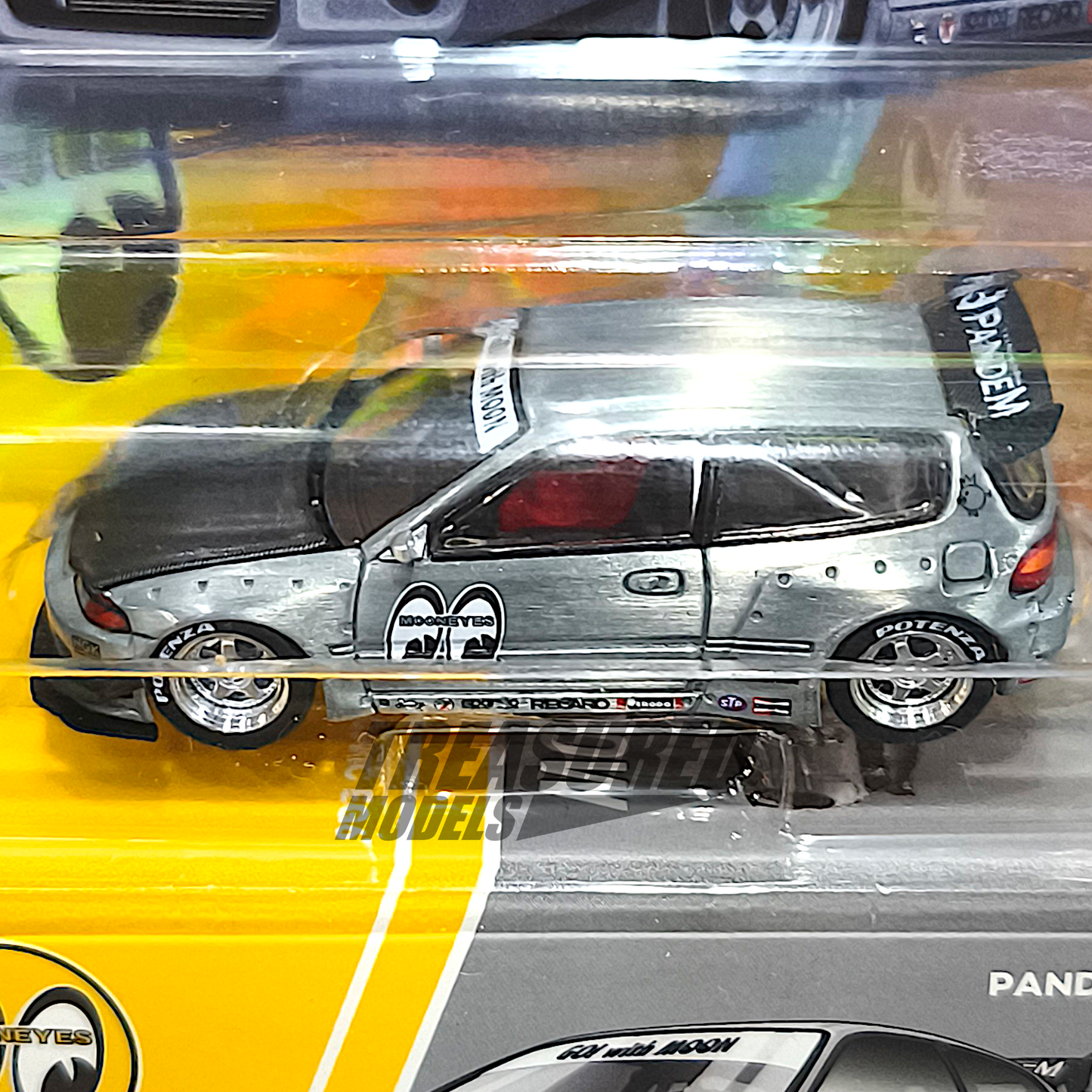 Pop Race CHASE Honda Civic EG6 Pandem v1.5 Mooneyes Enigma Exclusive PRE010 1/64 DIecast