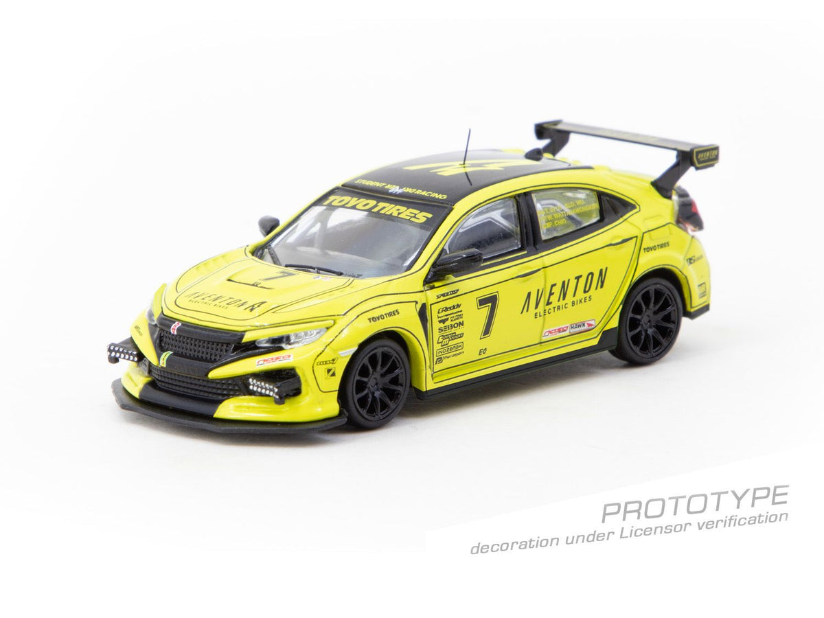 Tarmac Works Honda Civic TYPE R FK8 NASA Western Endurance Racing Championship 2022 Daniel Wu & Tarmac Cards Combo Set 1/64 Diecast