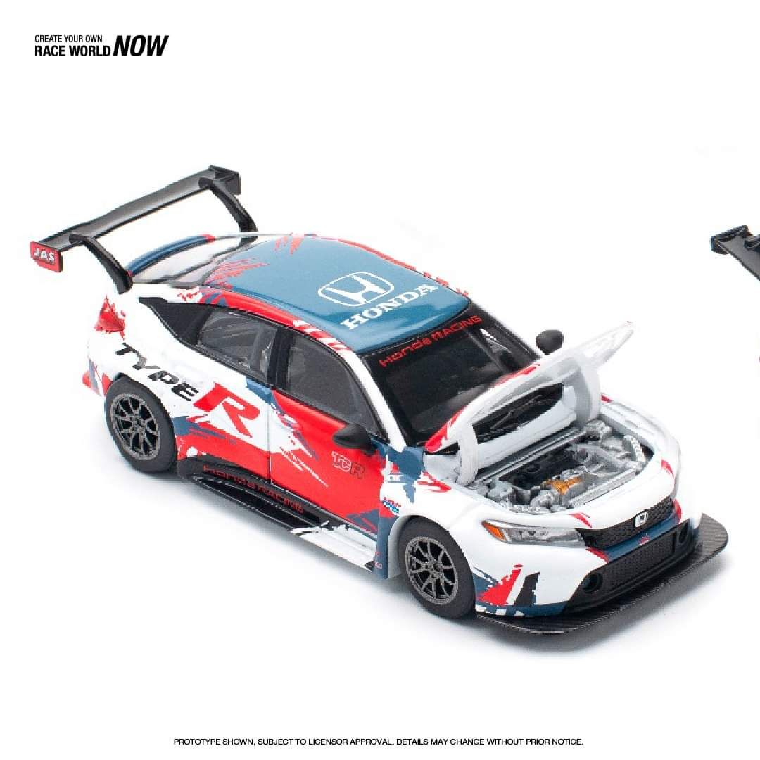 Pop Race Honda Civic Type-R (FL5) TCR - Presentation PR640153 1/64 Die Cast
