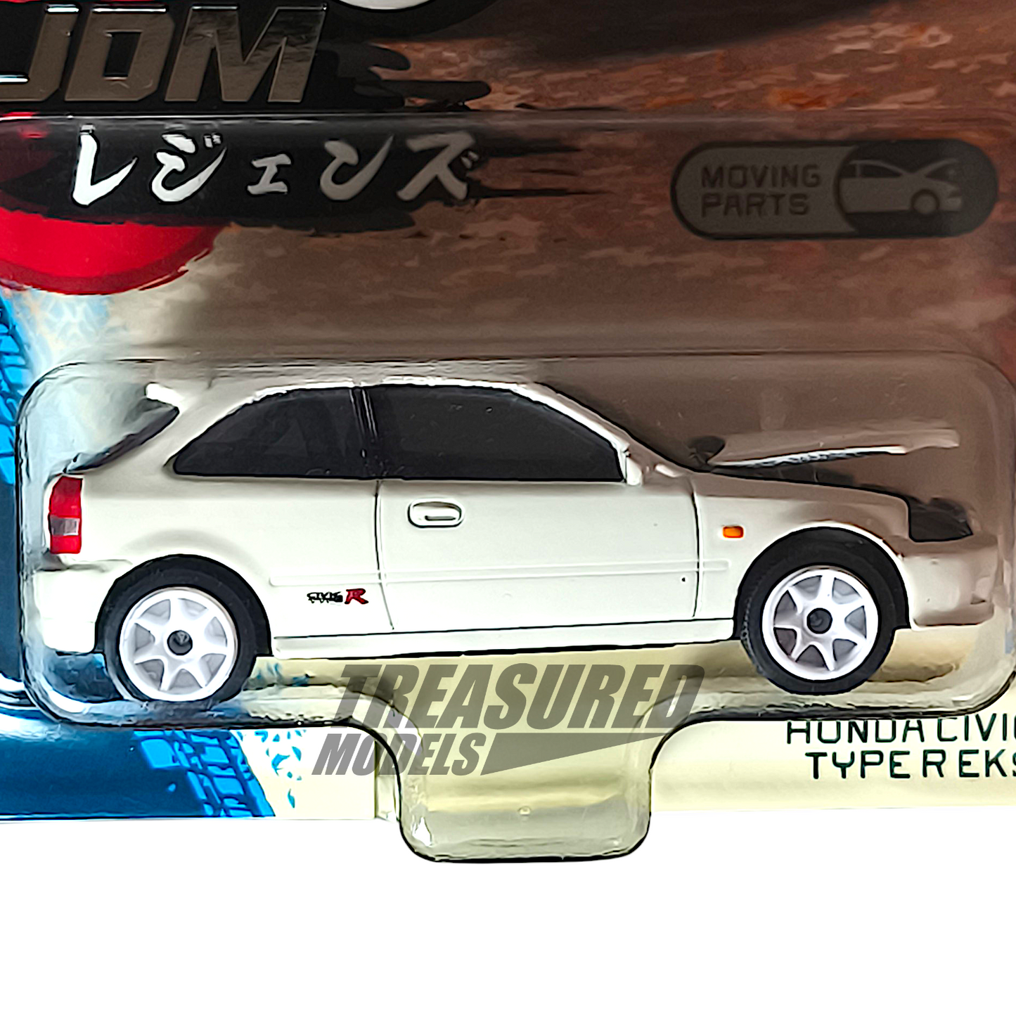 Majorette Honda Civic Type R EK9 Chase White JDM Legends 1/64 Diecast