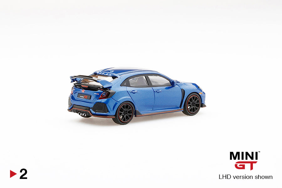 Mini GT Honda Civic Type R (FK8) Aegean Blue Metallic MGT00002 1/64 Die Cast