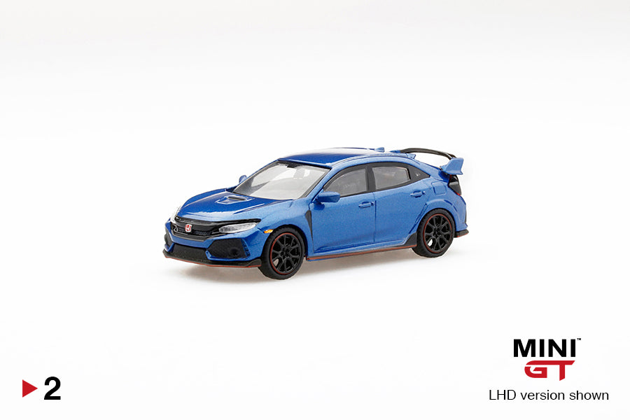 Mini GT Honda Civic Type R (FK8) Aegean Blue Metallic MGT00002 1/64 Die Cast