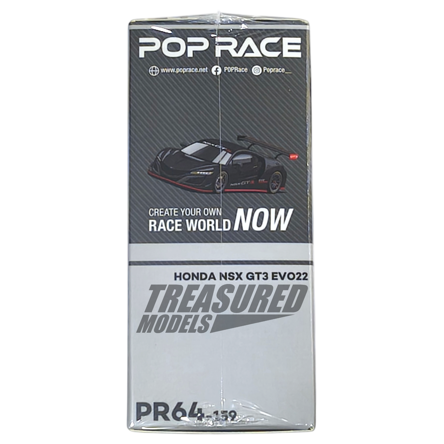 Pop Race Honda NSX GT3 EVO22 Carbon Edition 2025 PR64-159 1/64 Die Cast