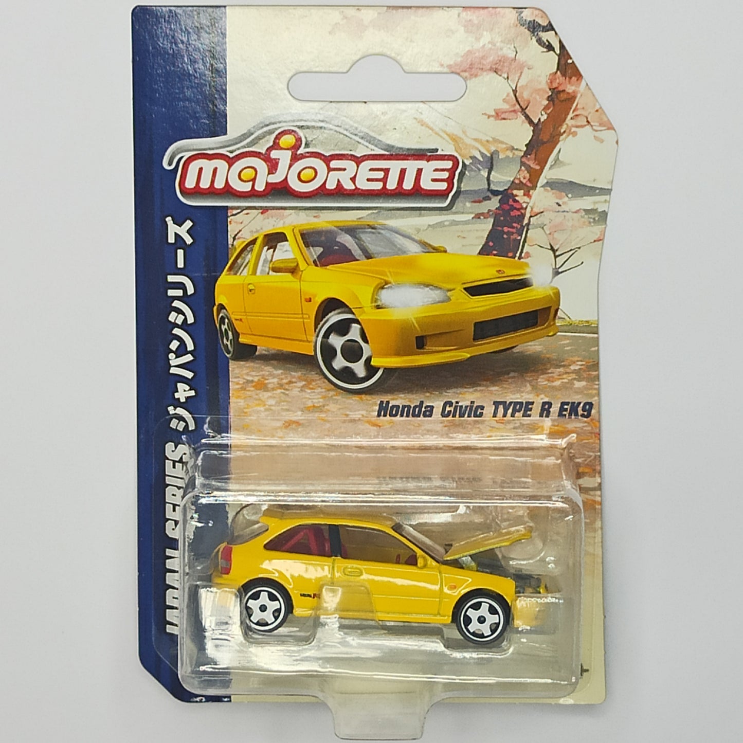 Honda Civic Type R EK9 Yellow 2024 Majorette Japan Series Premium 1/64 Diecast