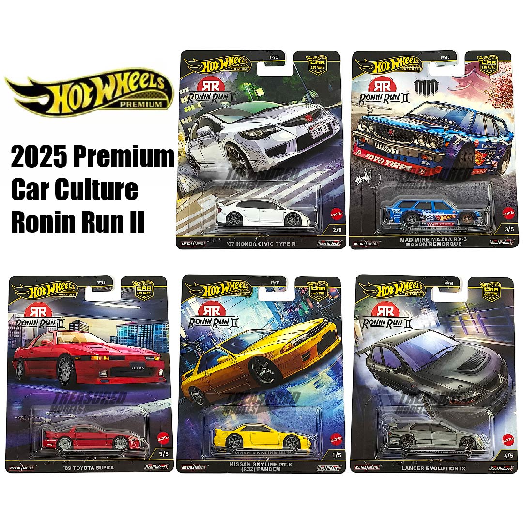 コレクション Runrun Hot Wheels 2025 Premium Car Culture Ronin Run II 1/64 Diecast