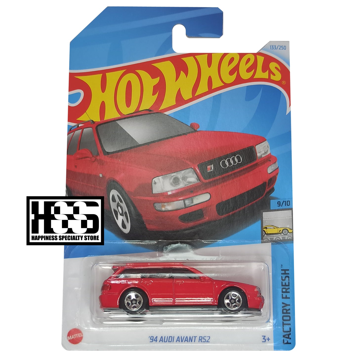Hot Wheels Audi 94 Avant RS2 Laser Red 2024 Factory Fresh 1/64 Diecast