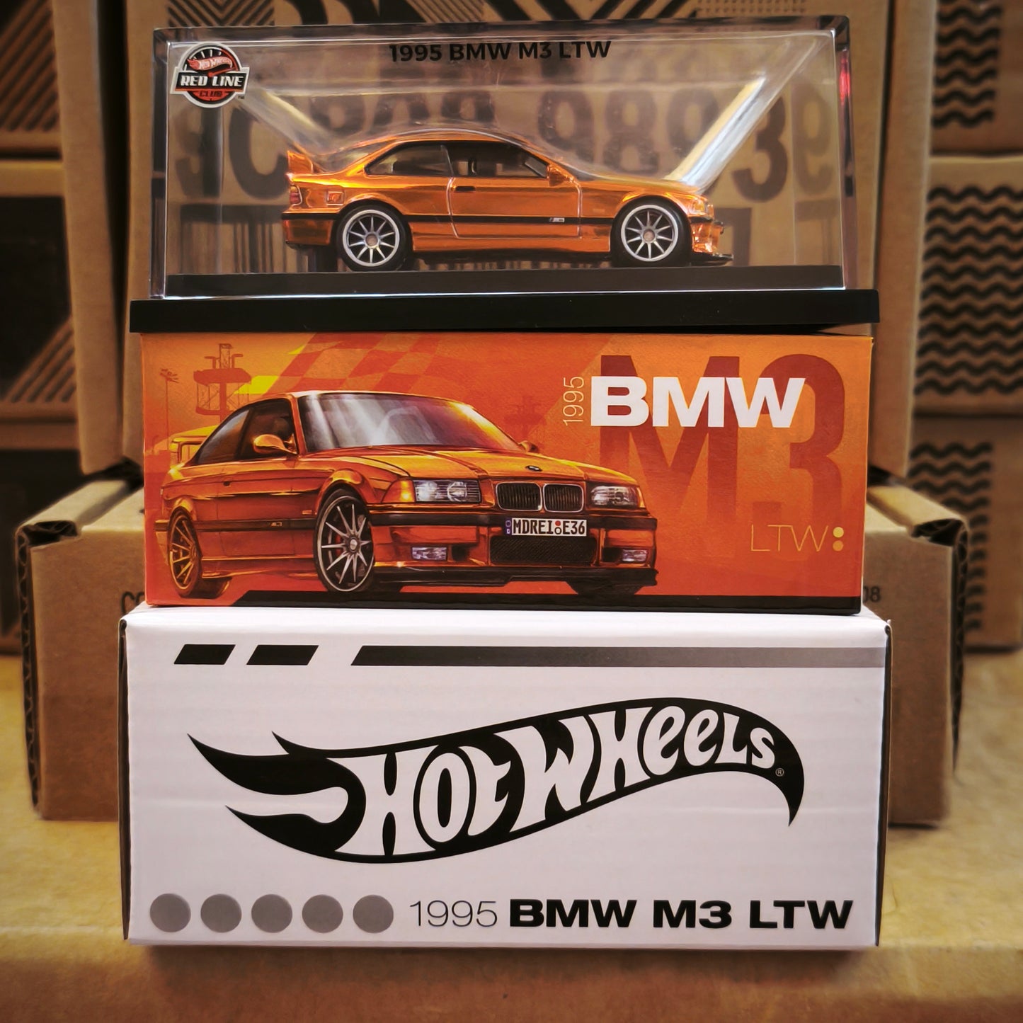 Hot Wheels BMW 1995 M3 LTW Spectraflame Bright Orange 2025 Premium RLC 1/64 Diecast