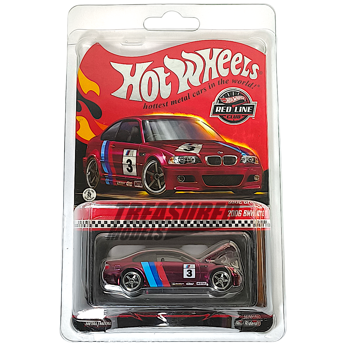 Hot Wheels BMW 2006 M3 Spectraflame Red 2025 Premium RLC 1/64 Die Cast