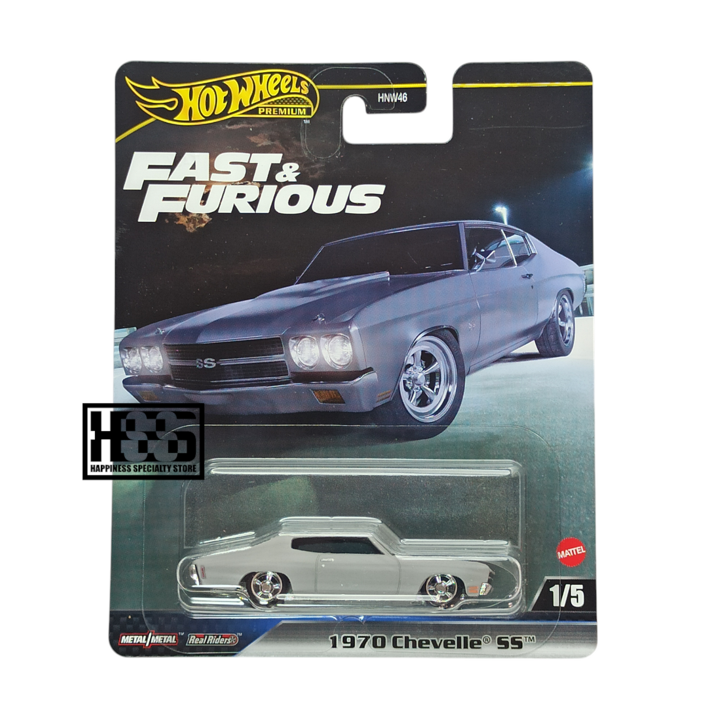 Hot Wheels Chevrolet 1970 Chevelle SS Matte Gray 2025 Premium Fast & Furious 1/64 Die Cast