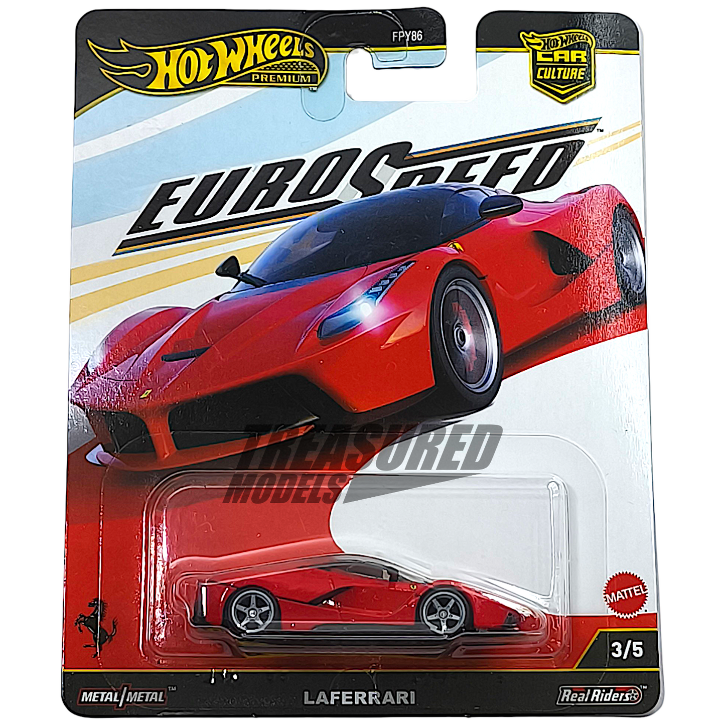 Hot Wheels Ferrari LaFerrari Rosso Corsa 2025 Premium Car Culture Euro Speed 1/64 Diecast