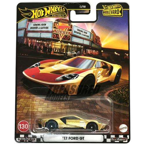 Hot Wheels Ford 17 GT Holman Moody Gold 2025 Premium Boulevard 1/64 Die Cast