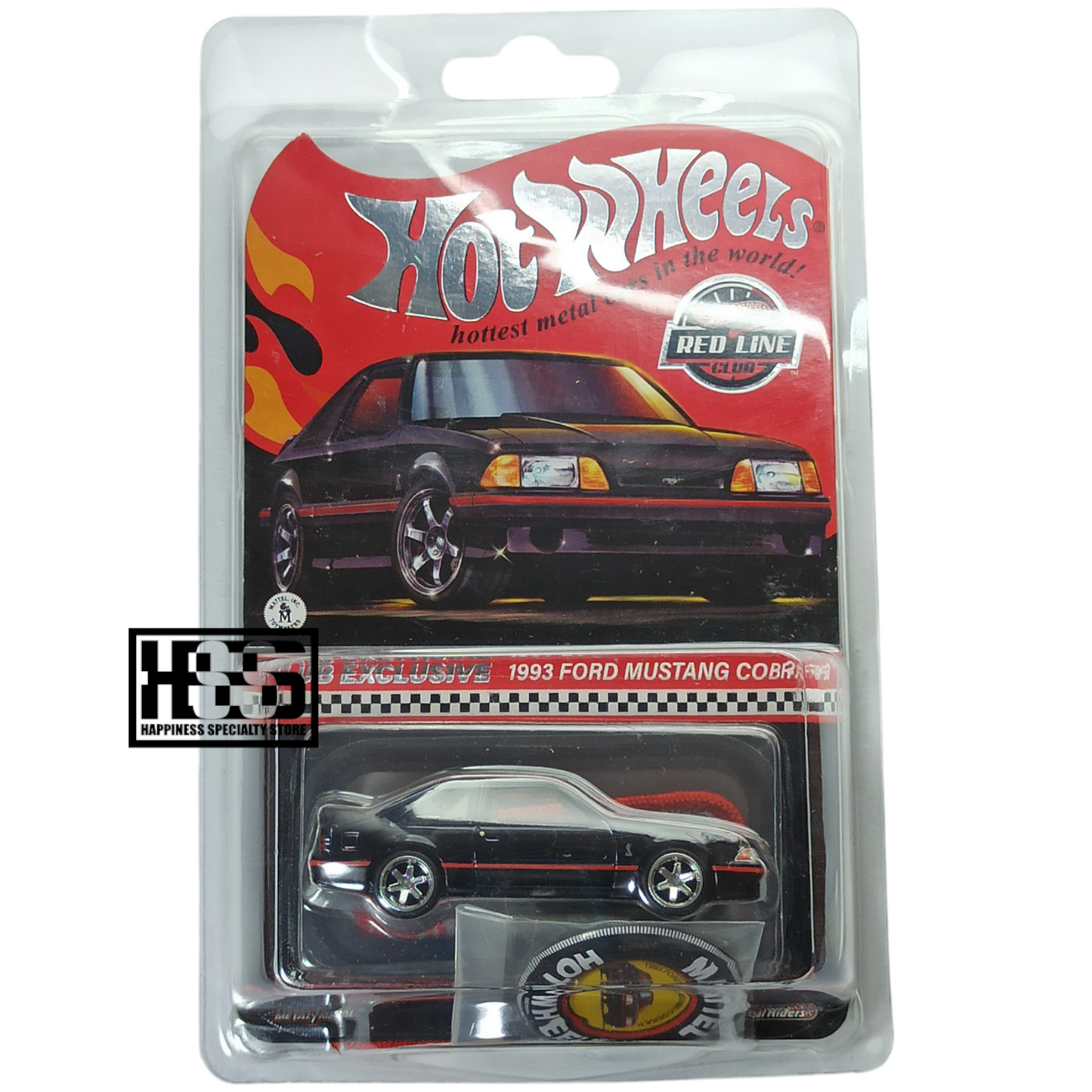 Hot Wheels Ford 1993 Mustang Cobra Spectraflame True Black 2023 Premium RLC Exclusive 1/64 Die Cast