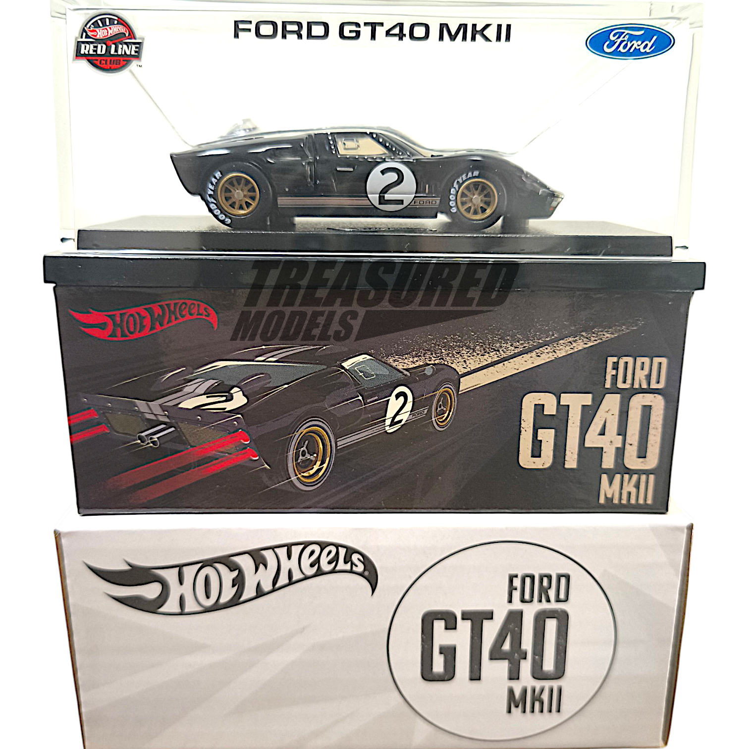 Hot Wheels Ford GT40 Mk II Spectraflame True Black 2025 RLC