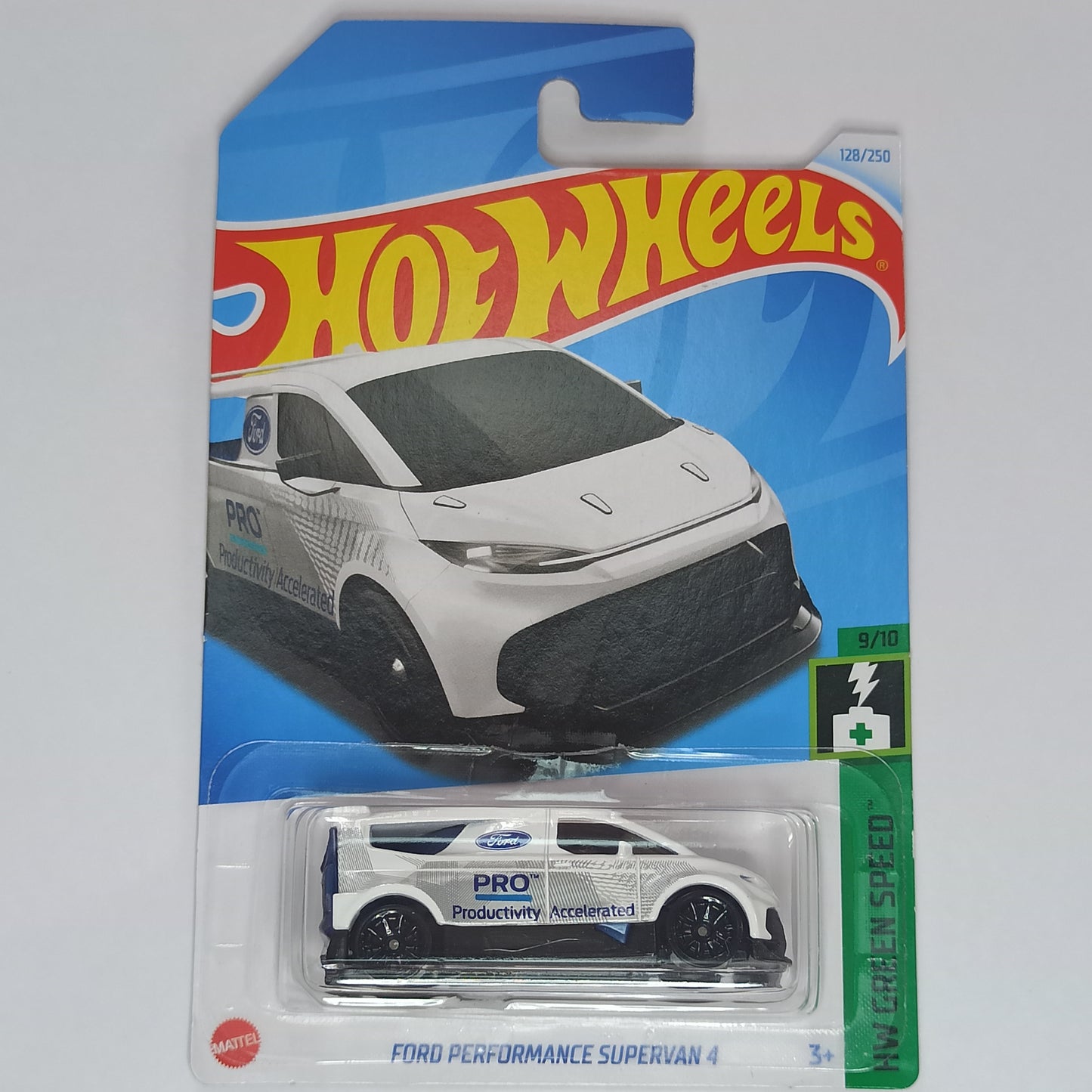 Hot Wheels Ford Performance Supervan 4 White 2024 HW Green Speed 1/64 Diecast
