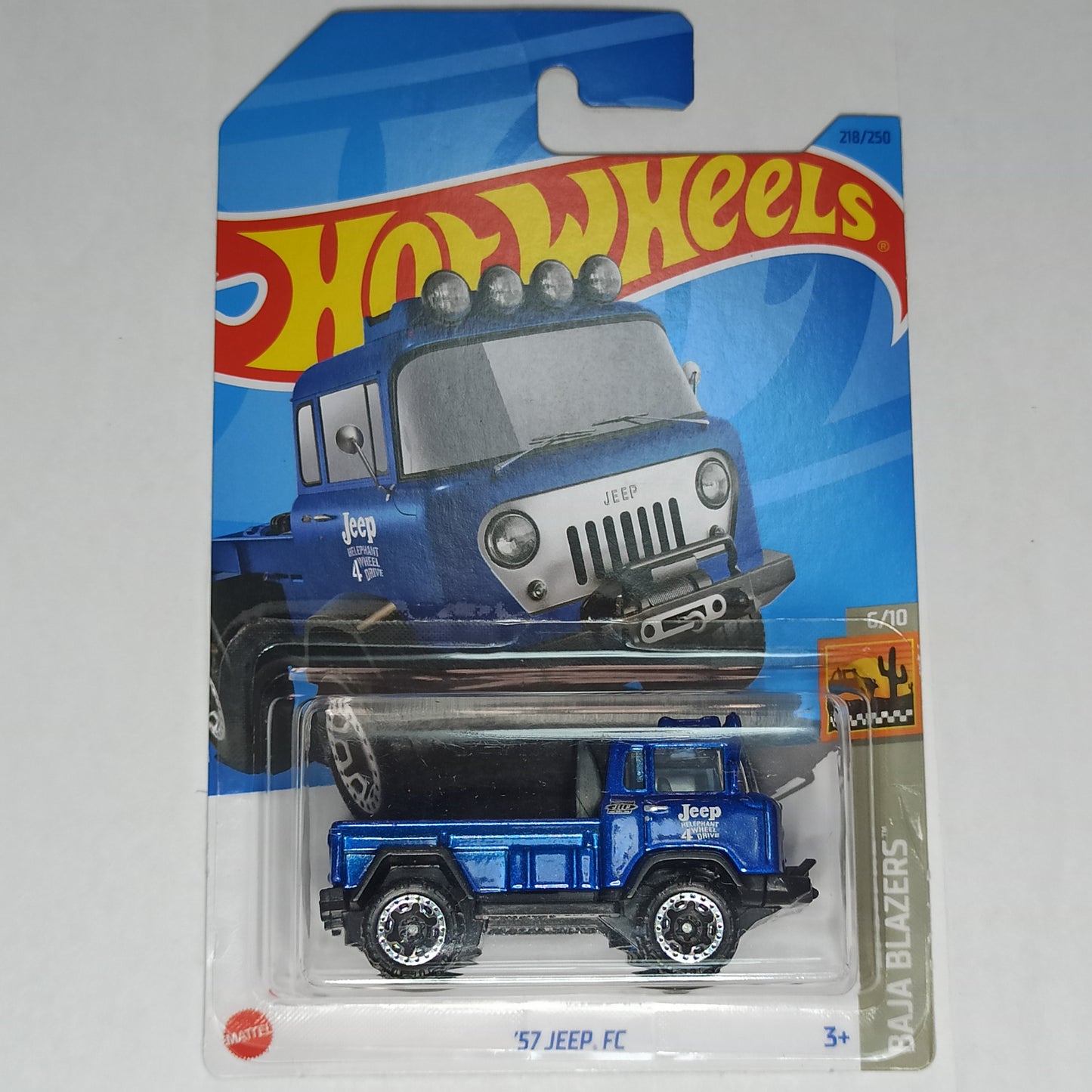 Hot Wheels Jeep 57 FC Metalflake Blue 2023 Baja Blazers 1/64 Diecast