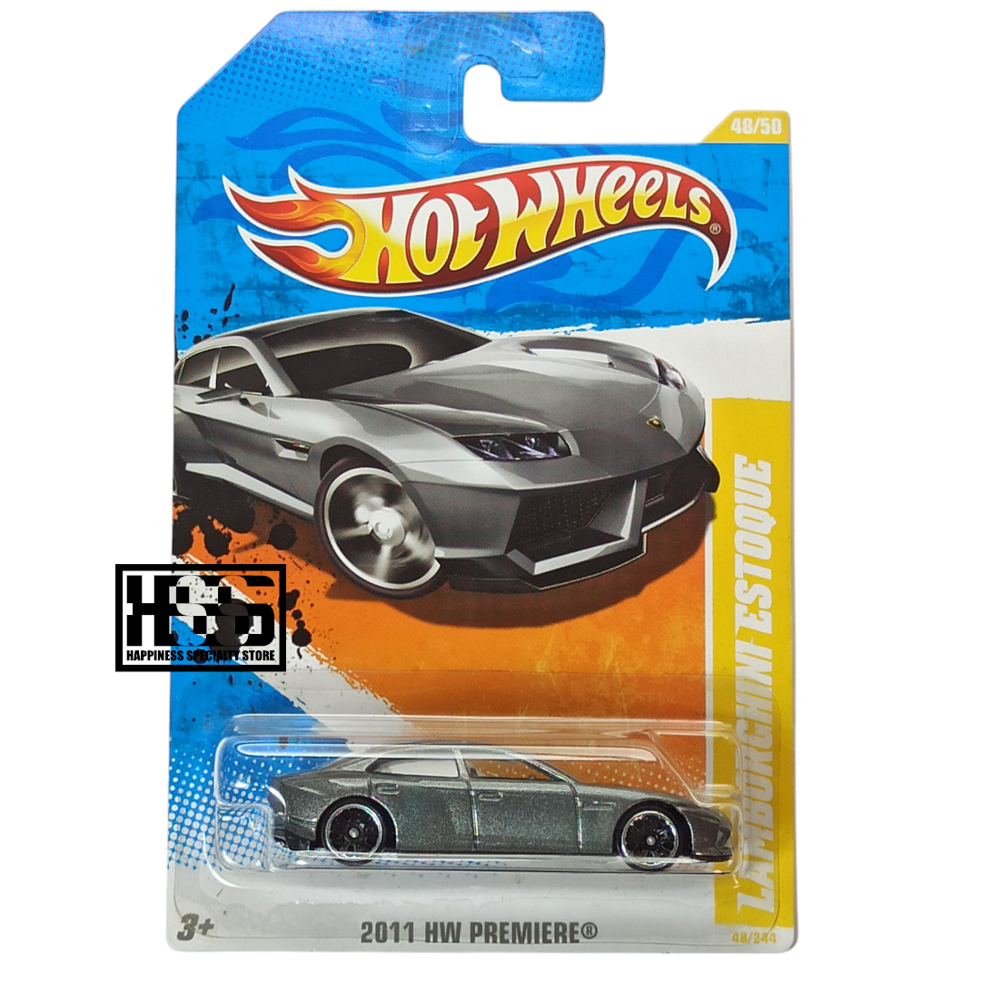 Hot Wheels Lamborghini Estoque Metalflake Gray 2011 HW Premiere 1/64 Diecast