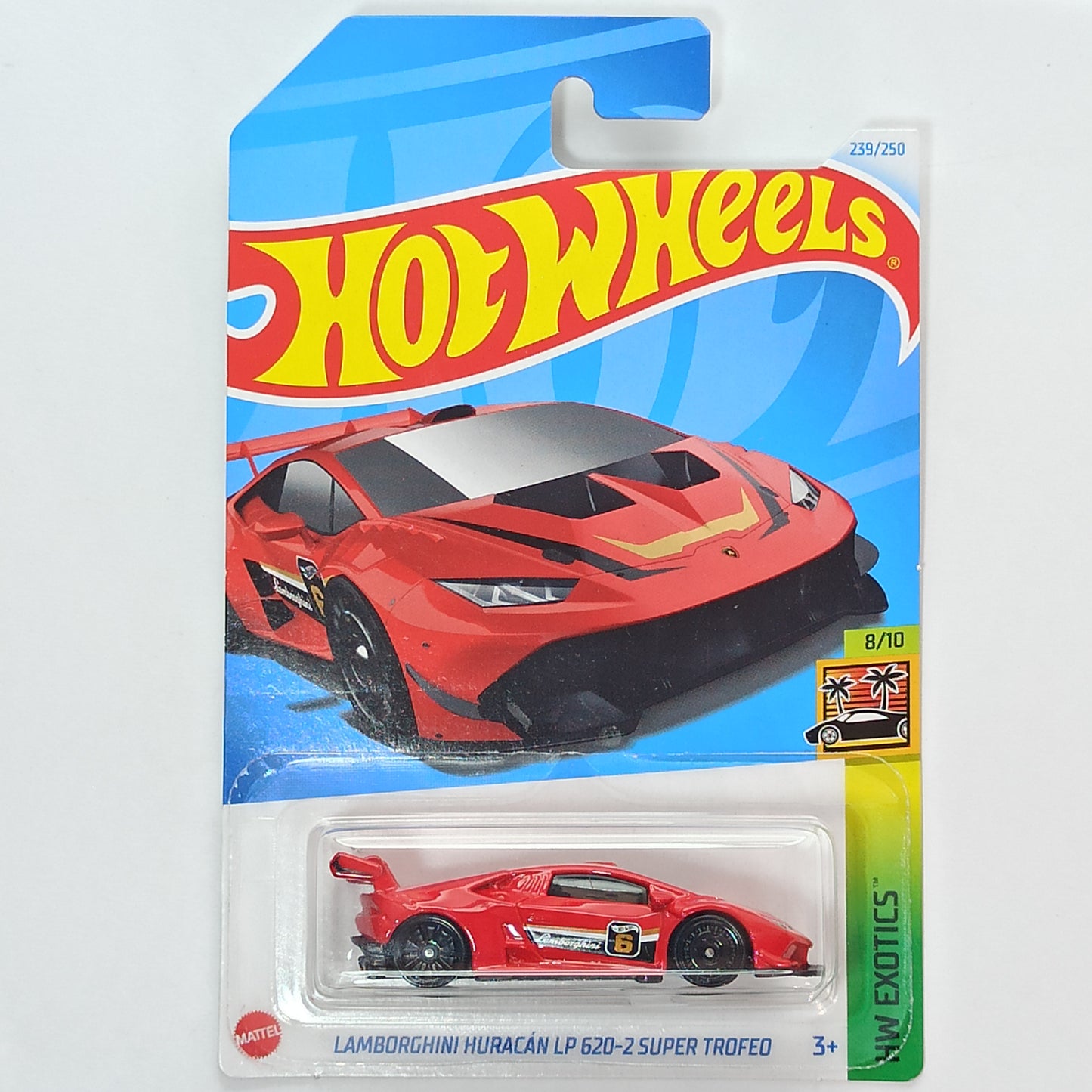 Hot Wheels Lamborghini Huracan LP 620-2 Super Trofeo Red 2024 HW Exotics 1/64 Diecast