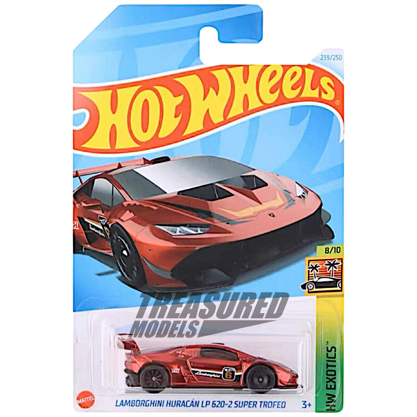 Hot Wheels Lamborghini Huracan LP 620-2 Super Trofeo Spectraflame Red 2024 Super Treasure Hunt Main Line HW Exotics 1/64 Die Cast