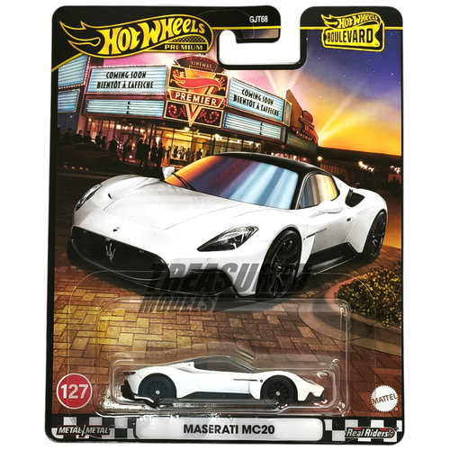 Hot Wheels Maserati MC20 Bianco Audace 2025 Premium Boulevard 1/64 Die Cast