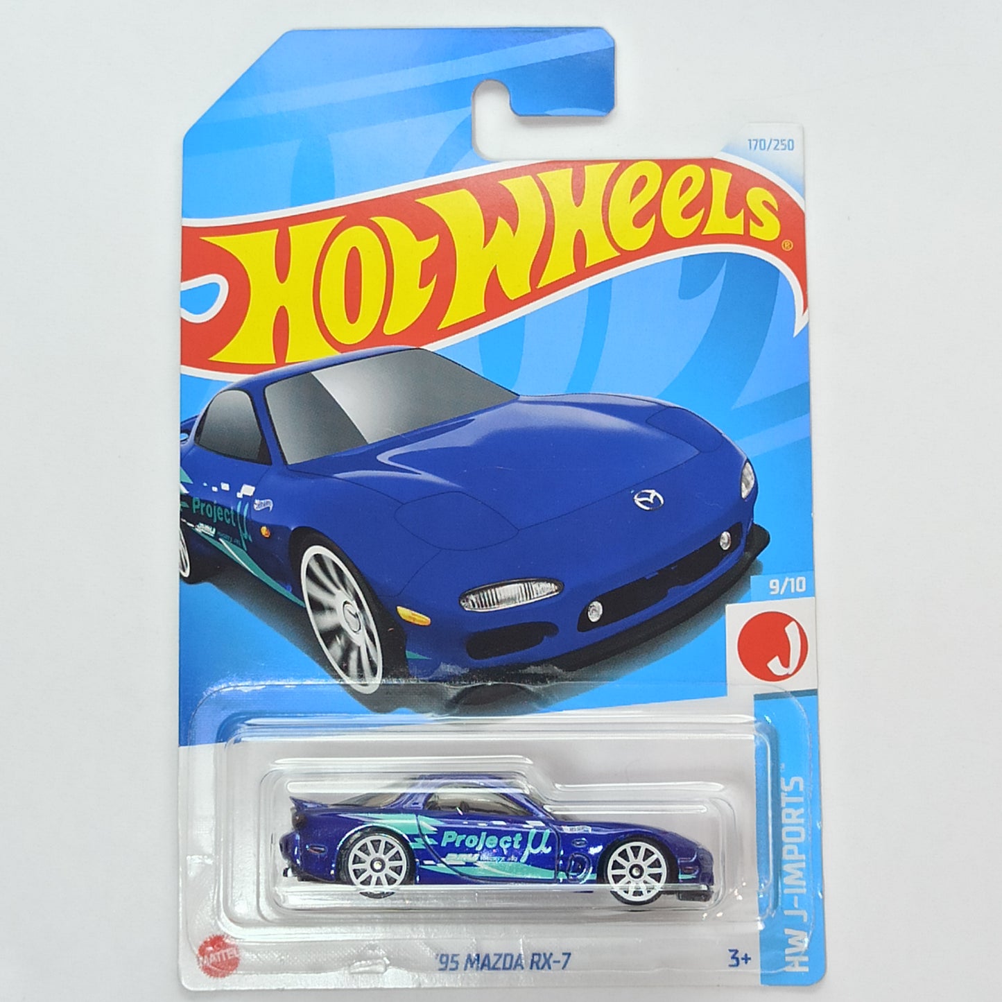 Hot Wheels Mazda 95 RX-7 Dark Blue 2024 HW J-Imports 1/64 Diecast