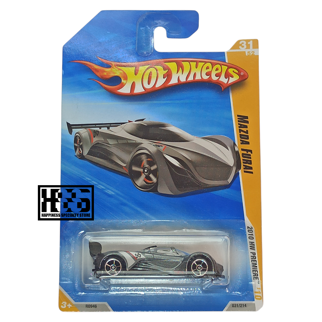 Hot Wheels Mazda Furai Metalflake Gray 2010 HW Premiere 1/64 Die Cast