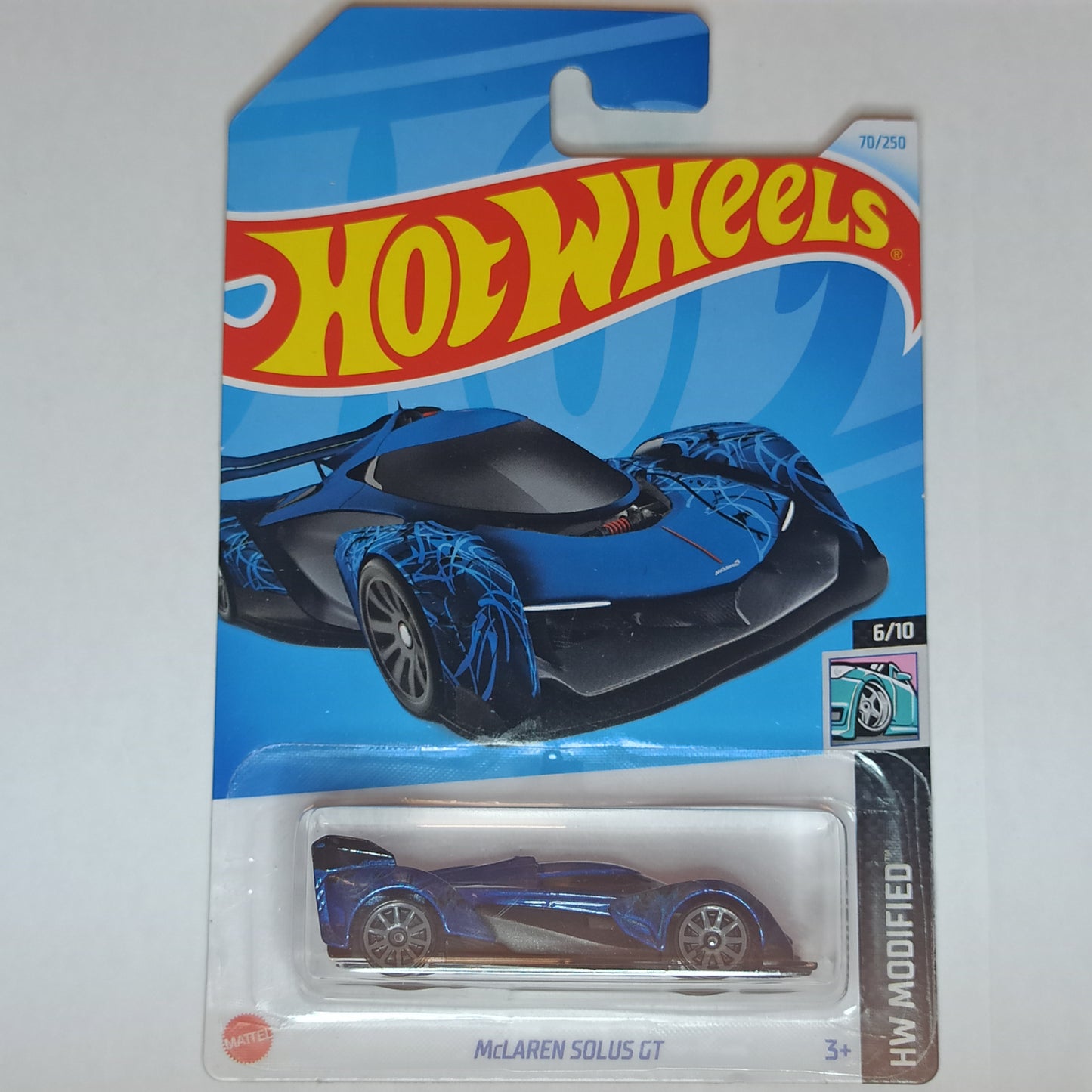Hot Wheels McLaren Solus GT Blue 2024 HW Modified 1/64 Diecast