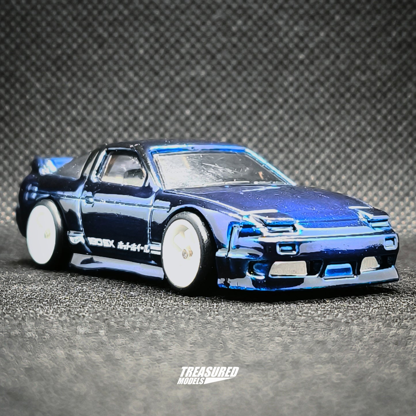 Hot Wheels Nissan 180SX Type X Super Treasure Hunt Spectraflame Dark Blue 2024 Main Line HW The 90s 1/64 Die Cast