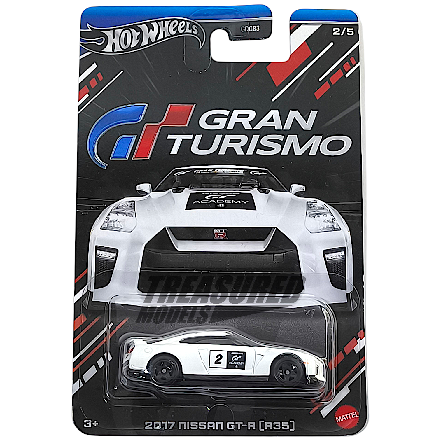 Hot Wheels Nissan 2017 GT-R R35 White 2024 Silver Series Gran
