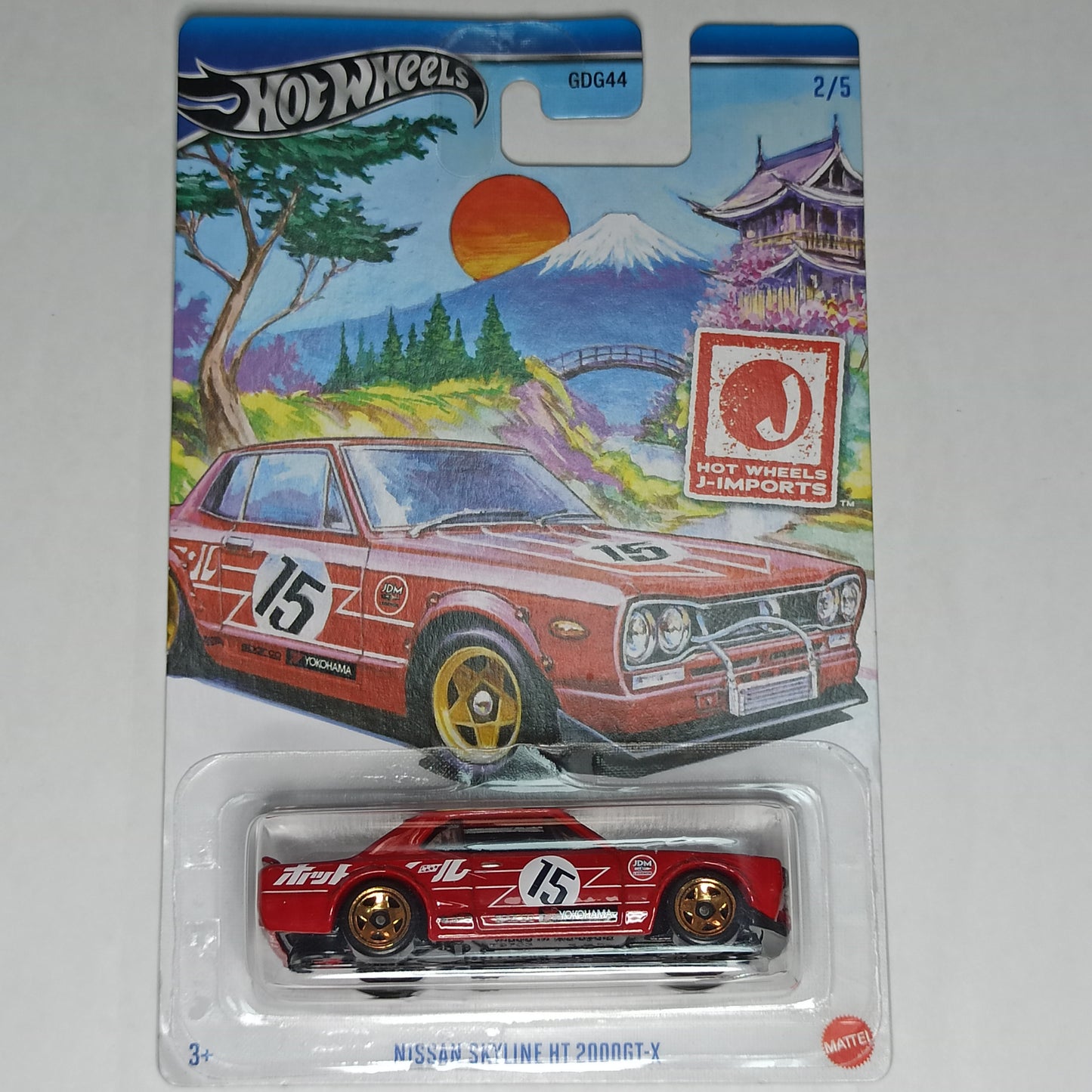 Hot Wheels Nissan Skyline HT 2000GT-X Red 2024 HW J-Imports 1/64 Diecast