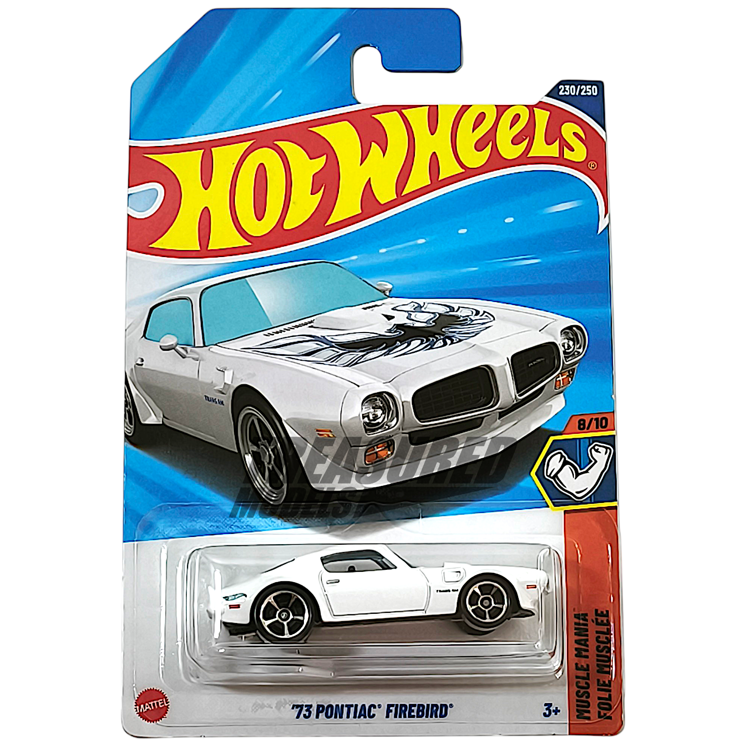 Hot Wheels Pontiac 73 Firebird White 2025 Main Line Muscle Mania 1