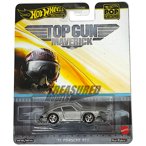 Hot Wheels Porsche 71 911 Silver 2025 Premium Pop Culture Top Gun Maverick 1/64 Die Cast