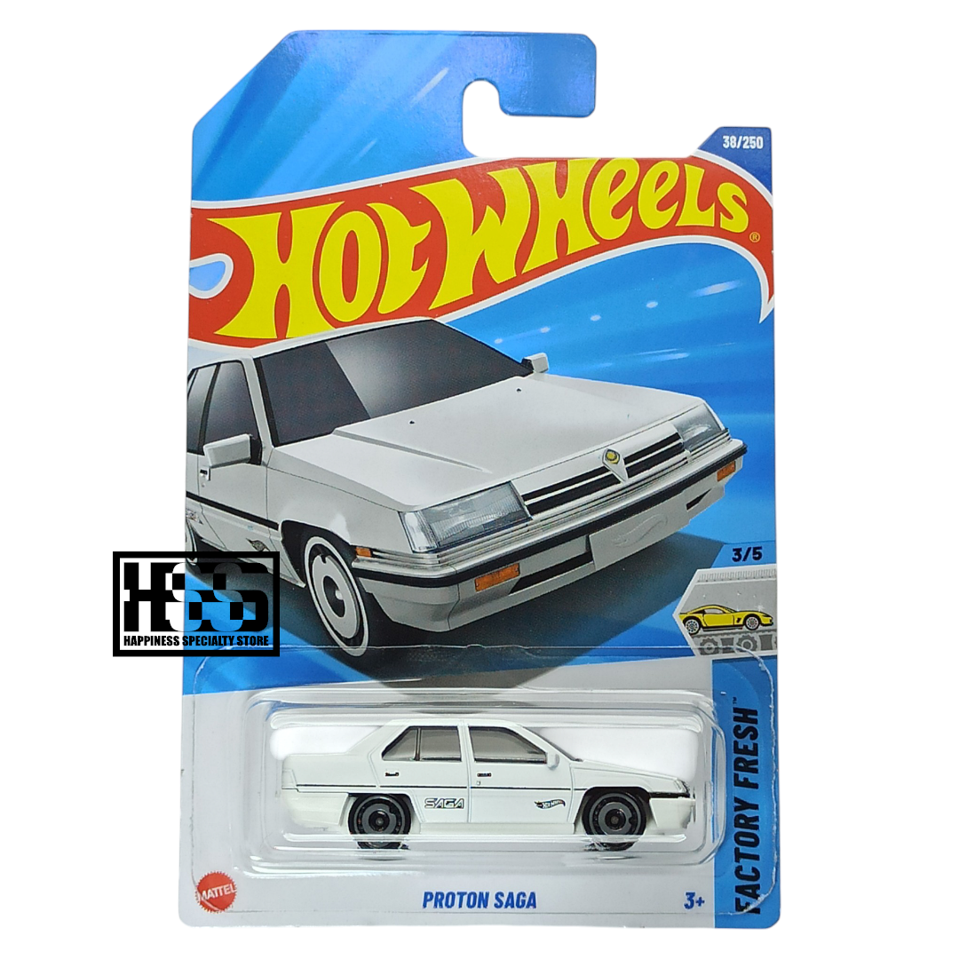 Hot Wheels Proton Saga Matte White 2025 Factory Fresh 1/64 Die Cast