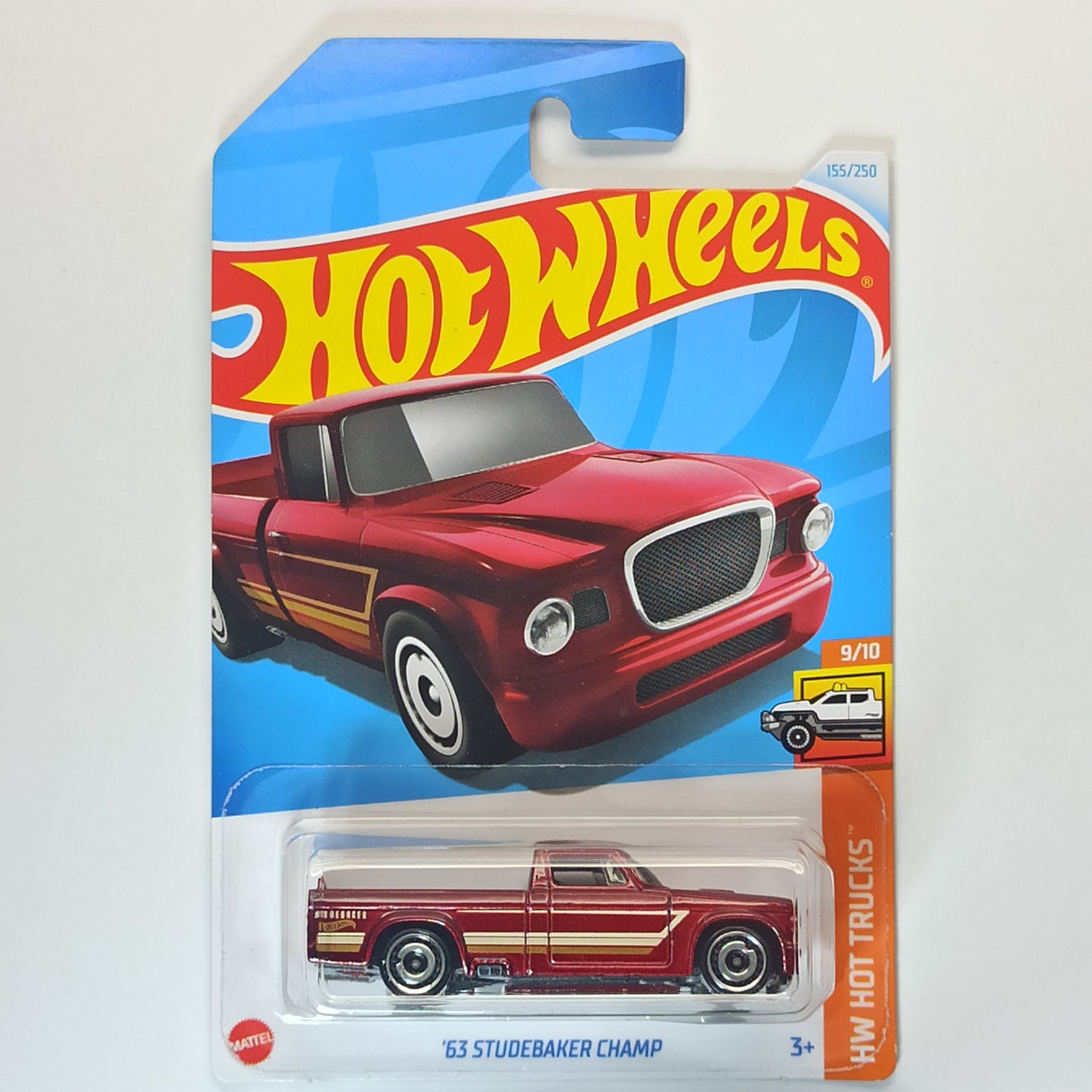 Hot Wheels Studebaker 63 Champ Metalflake Red 2024 HW Hot Trucks 1/64 Diecast