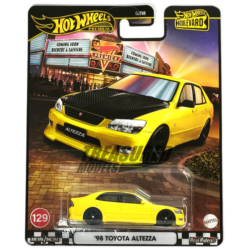 Hot Wheels Toyota 98 Altezza Yellow 2025 Premium Boulevard 1/64 Die Cast
