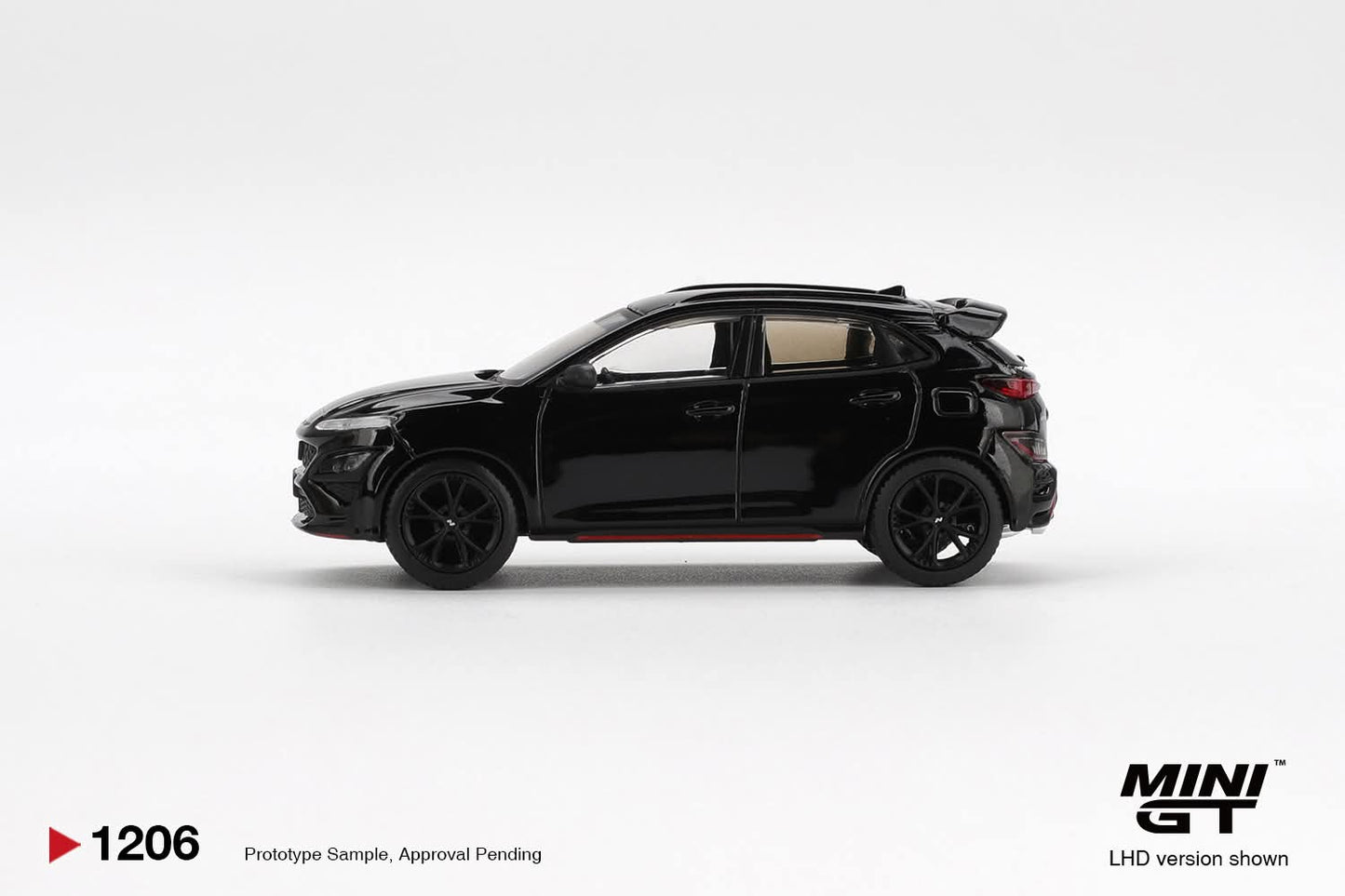 Mini GT Hyundai KONA N Phantom Black Korean Exclusive MGT01206 1/64 Diecast