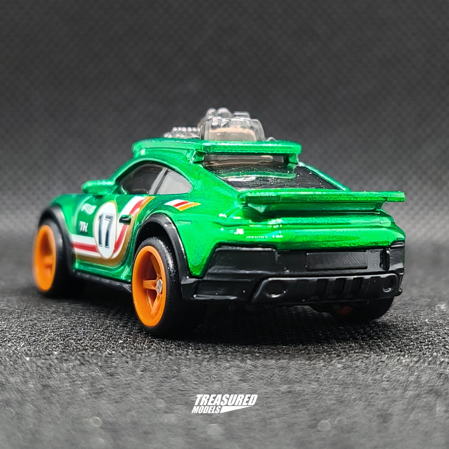 *Loose* Hot Wheels Super Treasure Hunt Porsche 911 Rallye Spectraflame Green 2025 Safari Mode 1/64 Die Cast