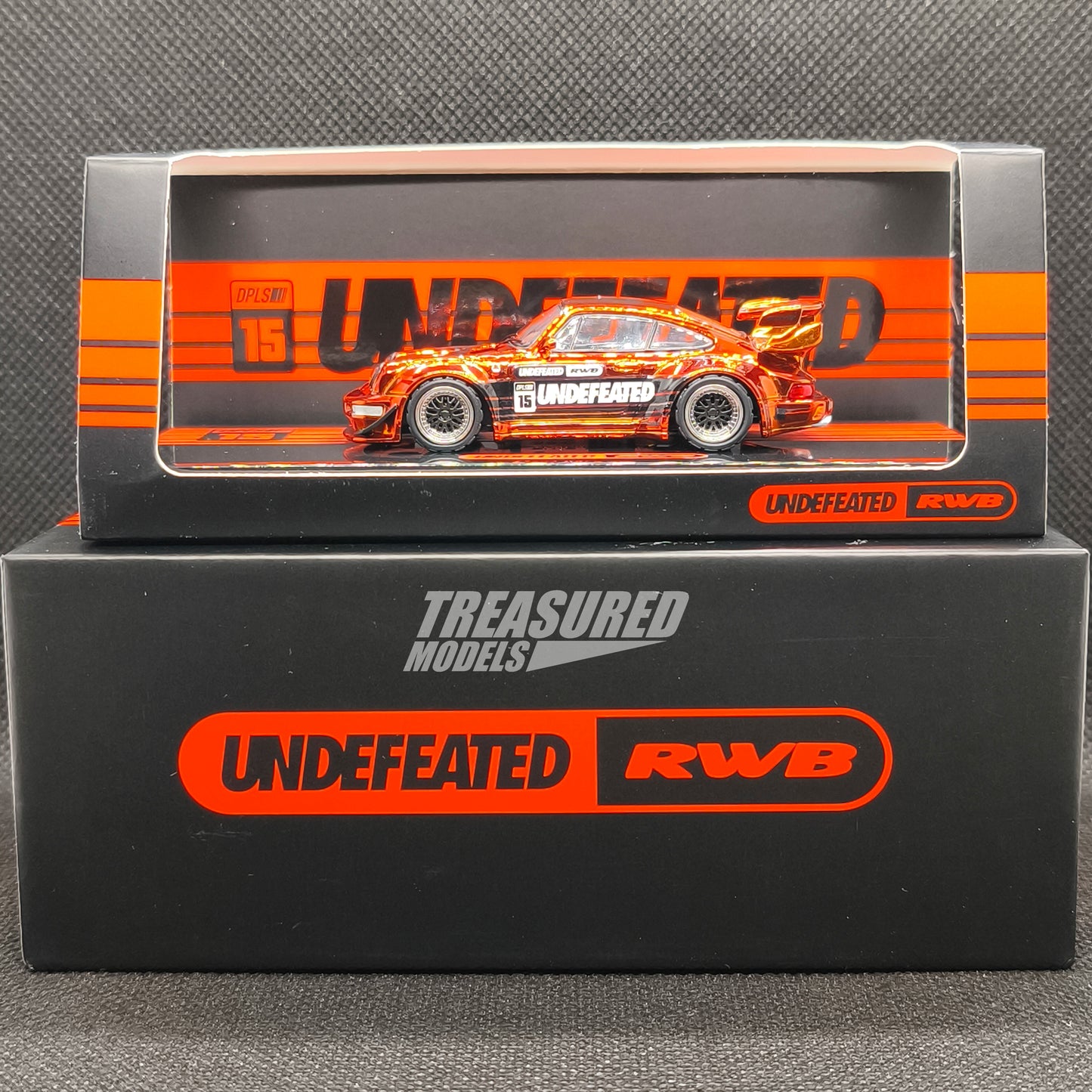 Inno64 CHASE Porsche 964 RWB Undefeated Orange IDE 2025 1/64 Diecast