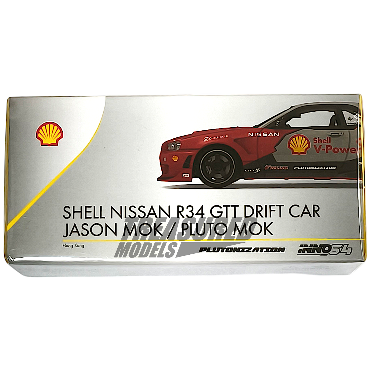 Inno64 Nissan R34 Shell R34 GTT Drift Car Jason Mok Pluto Mok IN64-R34-SHELL 1/64 Die Cast