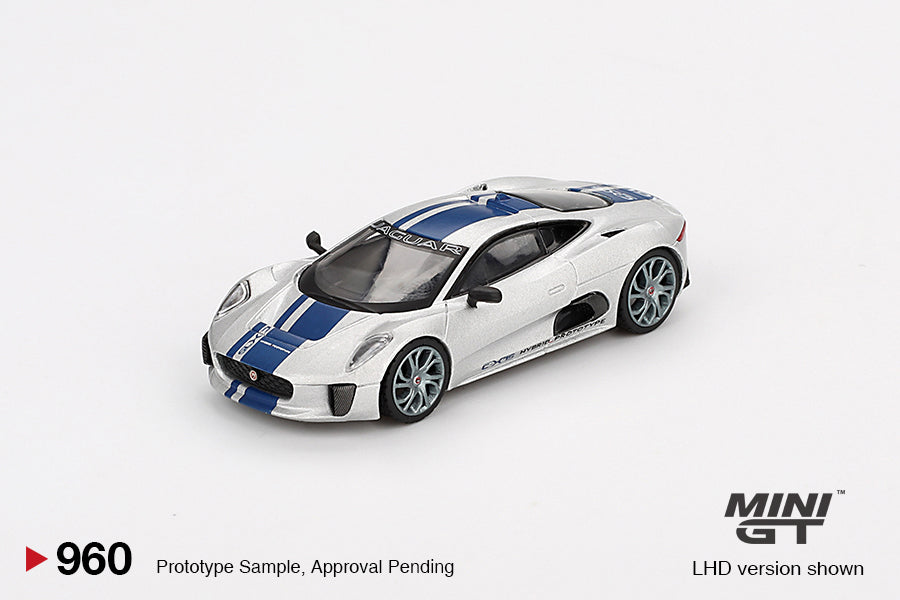 Mini GT Jaguar C-X75 Silver MGT00960 1/64 Die Cast